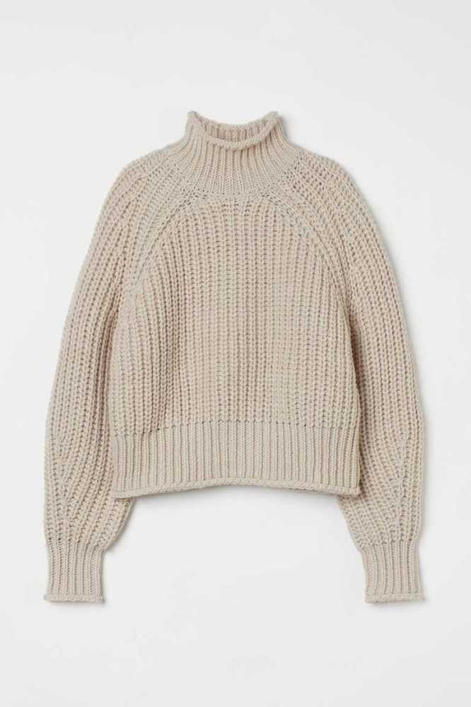 H&M Knit Pullover Damen Grün | 3426-HNDWQ