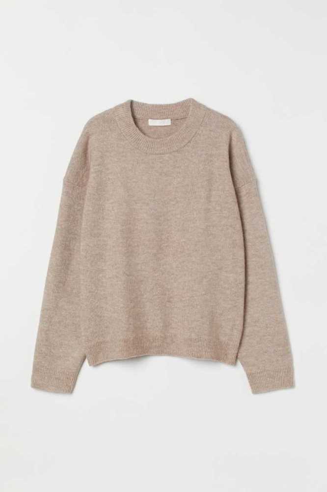 H&M Knit Pullover Damen Helllila | 8194-HXJCT