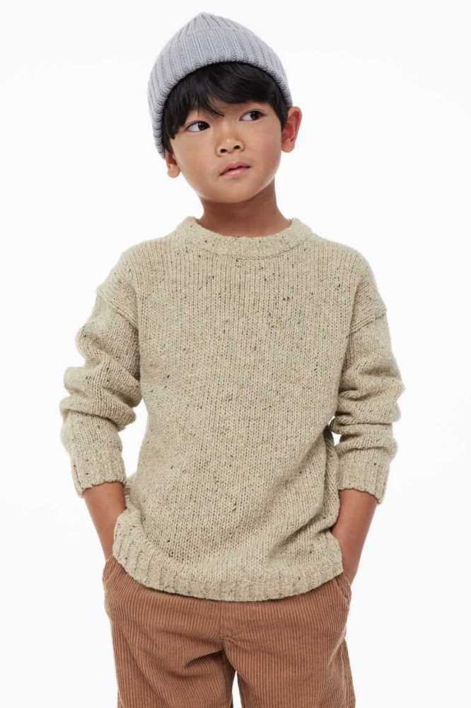 H&M Knit Pullover Kinder Beige | 5180-TQGCM