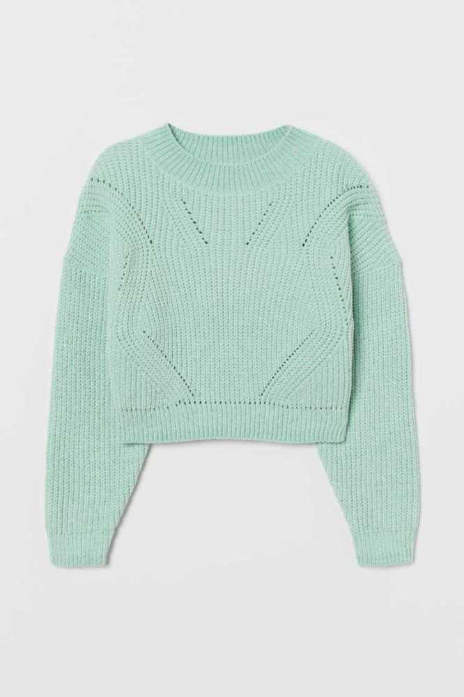 H&M Knit Pullover Kinder Dunkelbraun | 7125-ULMEB