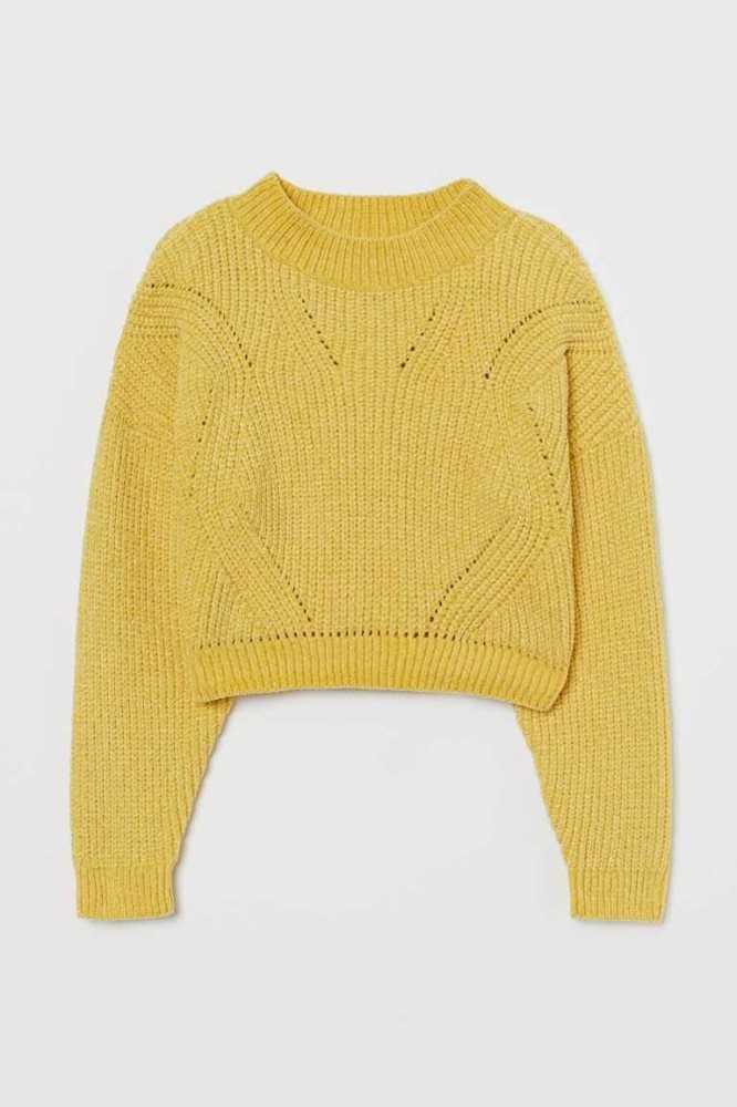 H&M Knit Pullover Kinder Hellgrün | 6432-QCPOH