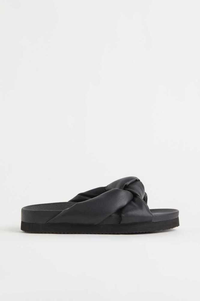 H&M Knot-detail Mules Damen Helllila | 0768-MDUGP