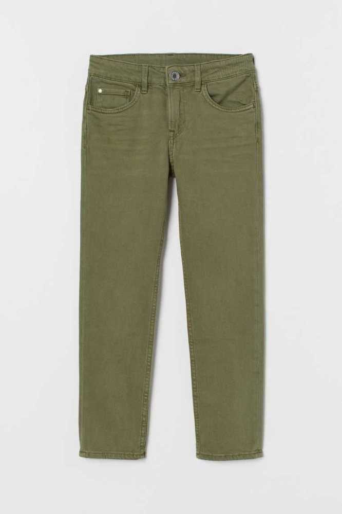 H&M Kompfort Slim Fit Jeans Kinder Dunkelblau | 7835-AMIUQ