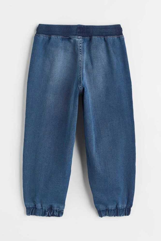 H&M Kompfort Stretch Denim Jogginghose Kinder Grau | 2798-EZTVS