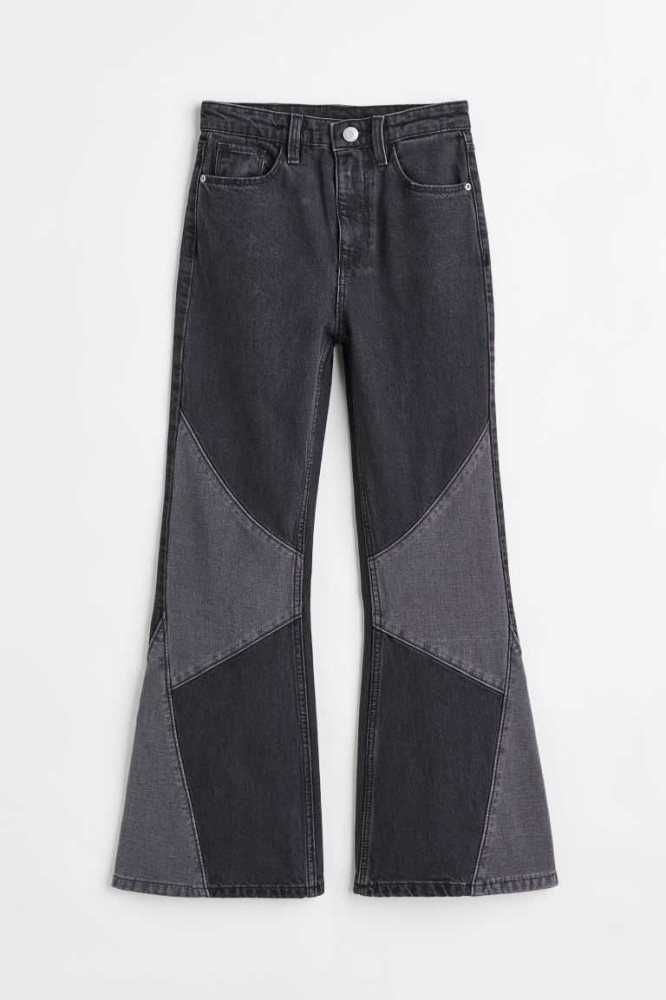 H&M Kompfort Stretch Flare Fit High Jeans Kinder Blau | 8376-QWJXN