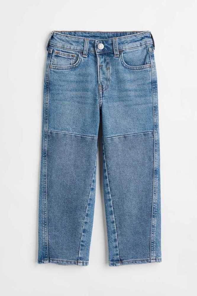 H&M Kompfort Stretch Loose Fit Jeans Kinder Blau | 6890-YWCFM