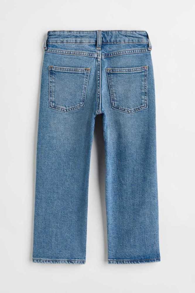 H&M Kompfort Stretch Loose Fit Jeans Kinder Blau | 6890-YWCFM