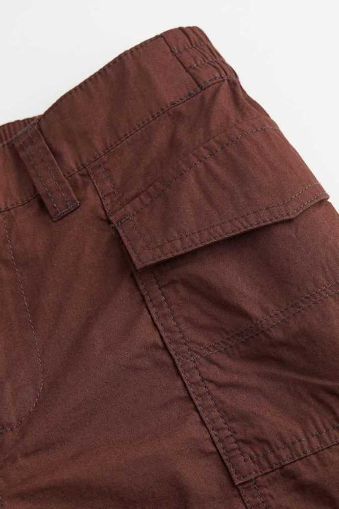 H&M Kurzes Cargo Kurze Hose Damen Khaki Grün | 9013-ETHJO