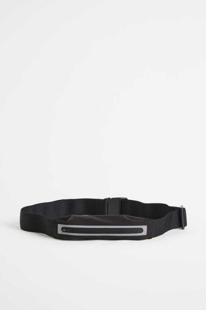 H&M Lauf Belt Tasche Damen Schwarz | 7394-LGMCK