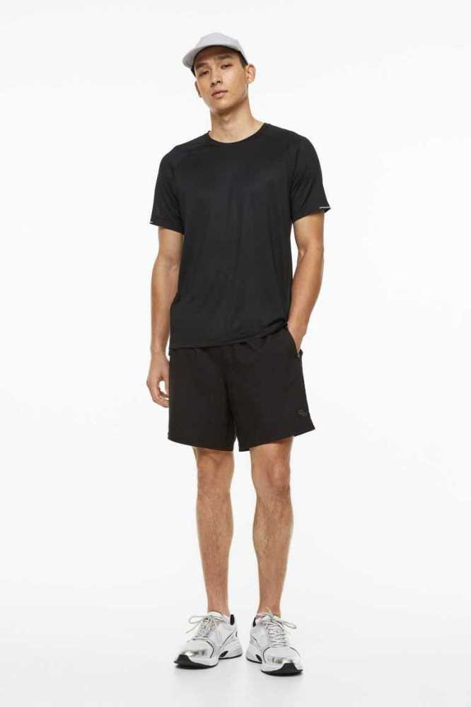 H&M Lauf Kurze Hose Herren Dunkelgrau | 8451-PMZCK