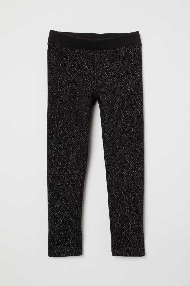 H&M LeggingsBrushed Inside Leggings Kinder Dunkelgrau | 9701-CUOKZ