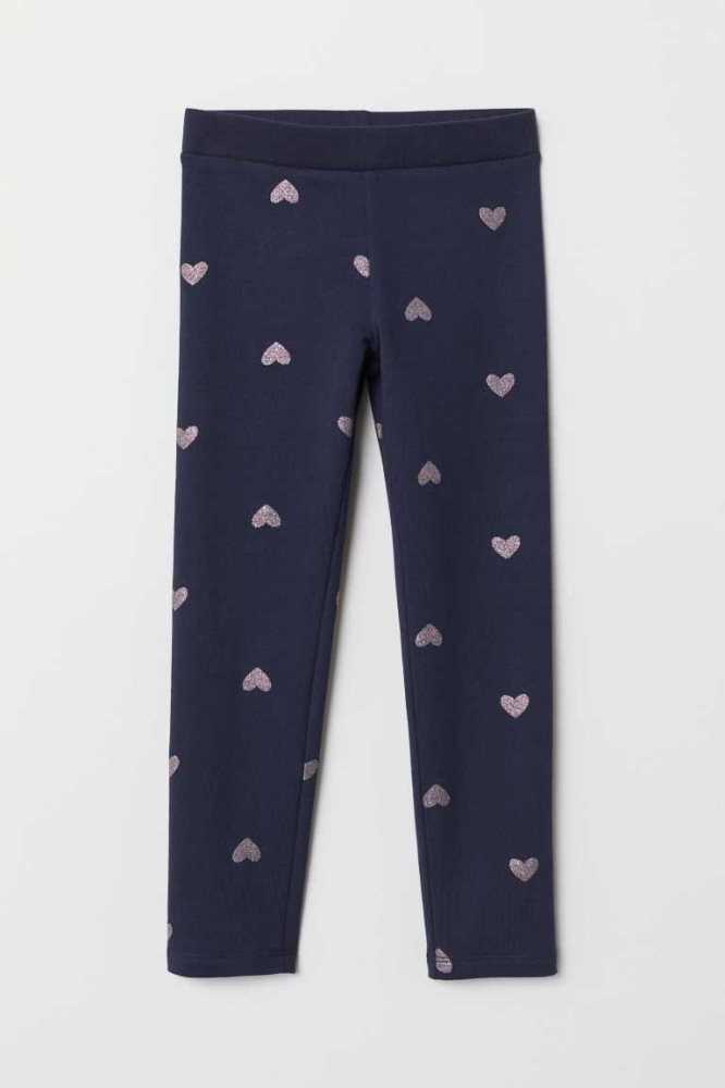 H&M LeggingsBrushed Inside Leggings Kinder Dunkelgrau | 9701-CUOKZ