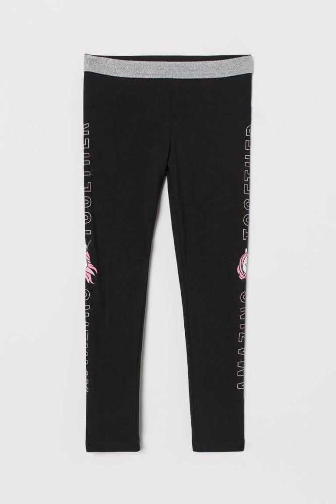 H&M Leggings Leggings Kinder Dunkelgrau | 6970-TKFGJ