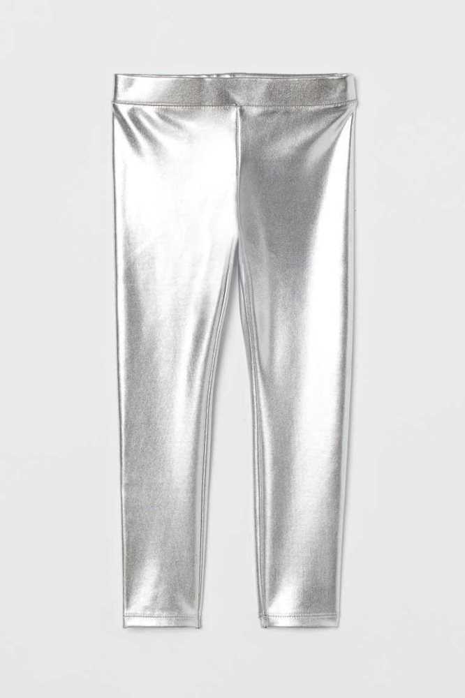 H&M Leggings Leggings Kinder Helllila Metal | 7496-YLWCI