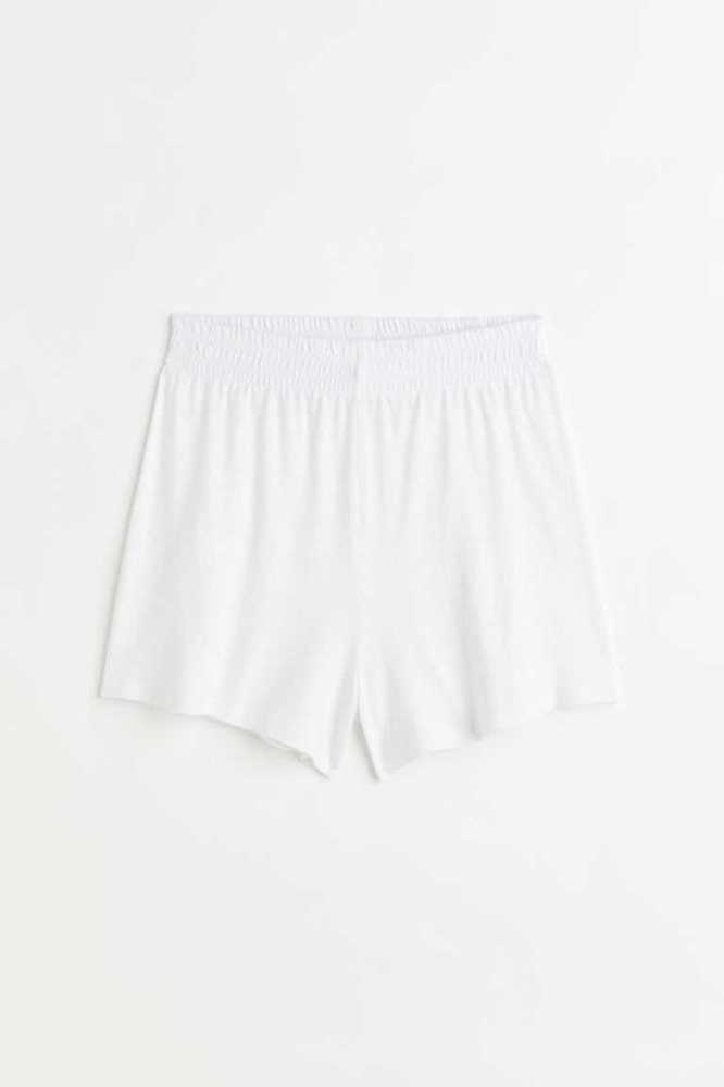 H&M Linen-blend Kurze Hose Damen Hellgelb | 3527-UODYA