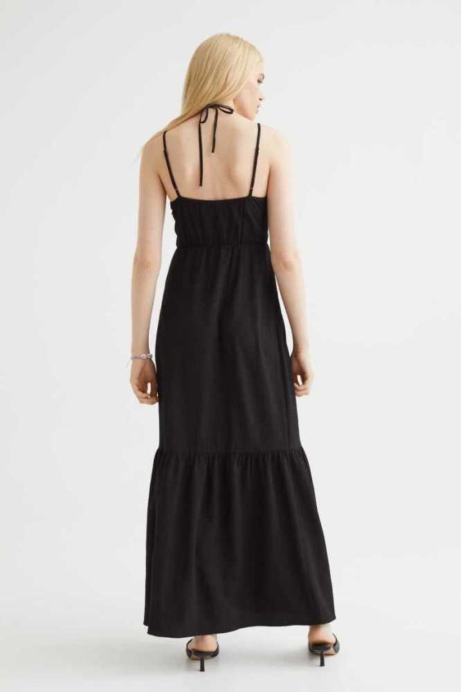 H&M Long Cut-out Kleider Damen Helltürkis | 3610-ICNRH