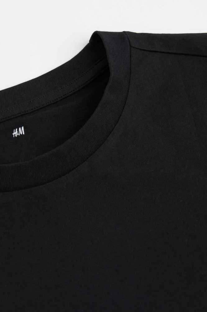 H&M Long Fit T-shirts Herren Helltürkis | 3659-VZFLW