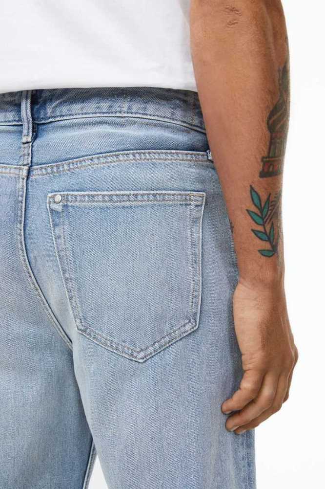 H&M Loose Jeans Herren Grau | 9253-FBPSL