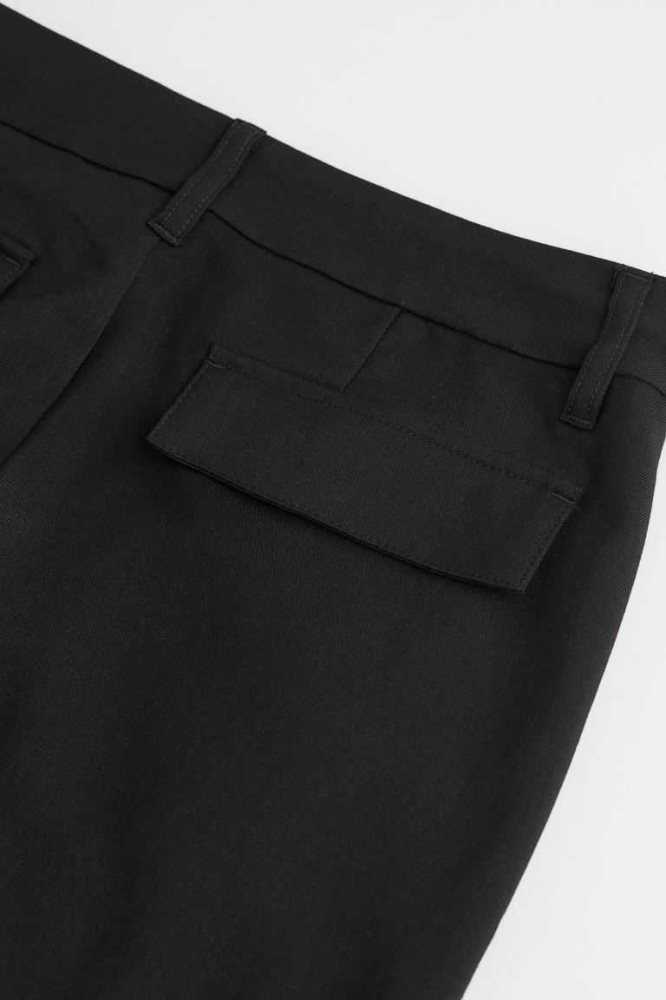 H&M Low-waist Bermuda Kurze Hose Damen Schwarz | 7091-YQSAH