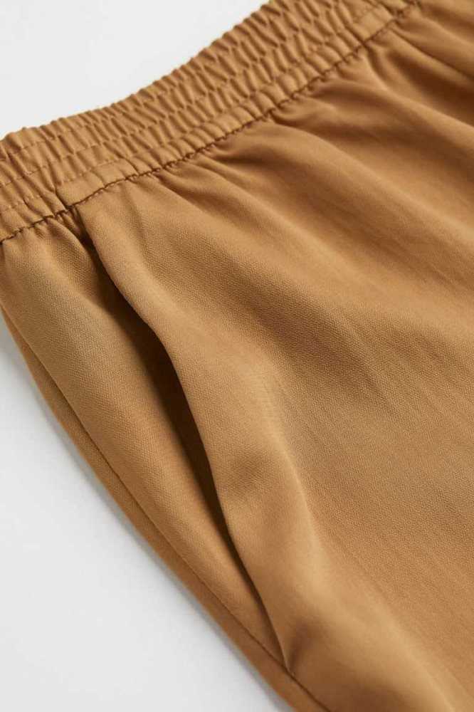 H&M Lyocell-blend Bermuda Kurze Hose Damen Schwarz | 5768-KWPCM