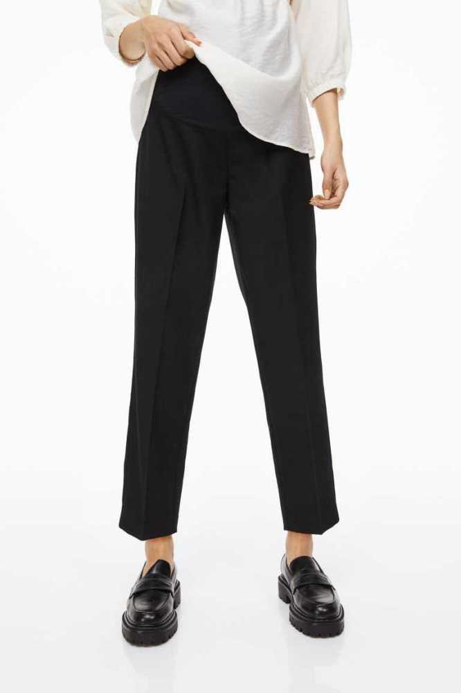 H&M MAMA Ankle-length Slacks Schwangerschaftskleidung Damen Schwarz | 5089-UVTXF