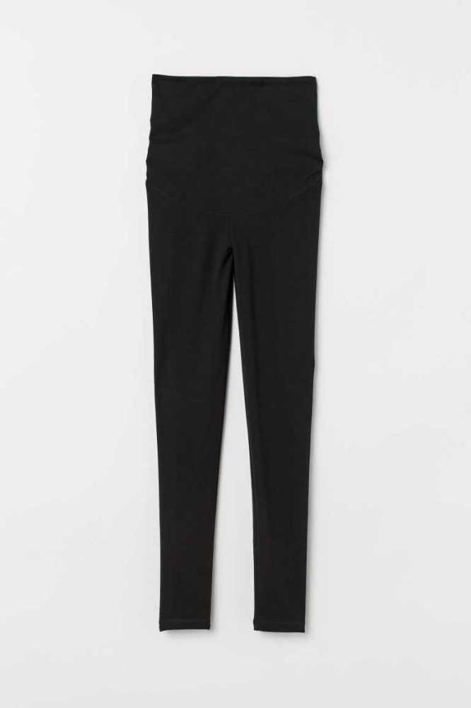 H&M MAMA Before & After Leggings Schwangerschaftskleidung Damen Schwarz | 0968-BJSAC