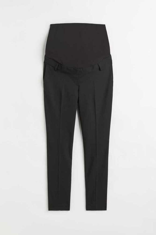 H&M MAMA Kleider Pants Schwangerschaftskleidung Damen Schwarz | 4875-MEKXS