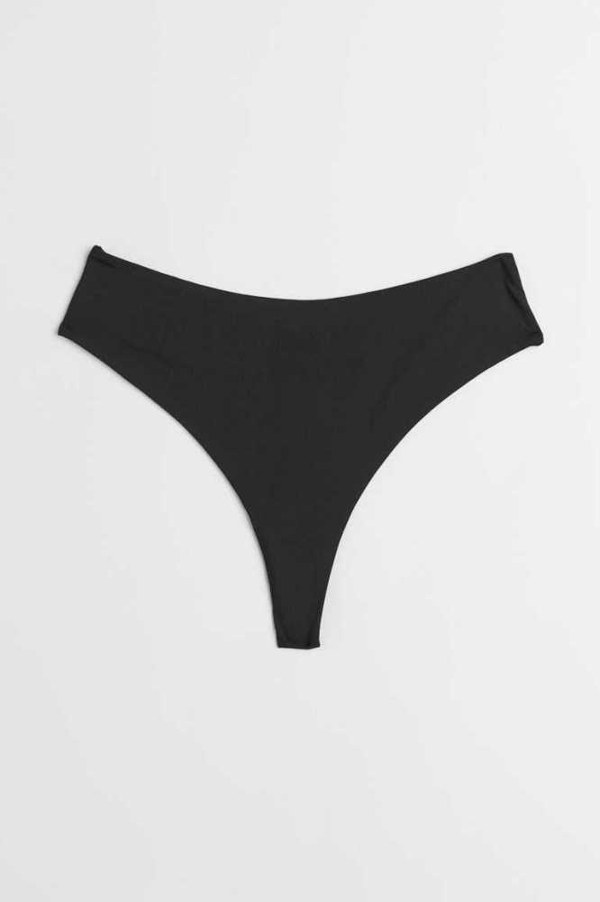 H&M Microfiber Tanga Briefs Unterwäsche Damen Hellrosa | 1874-AOJWG