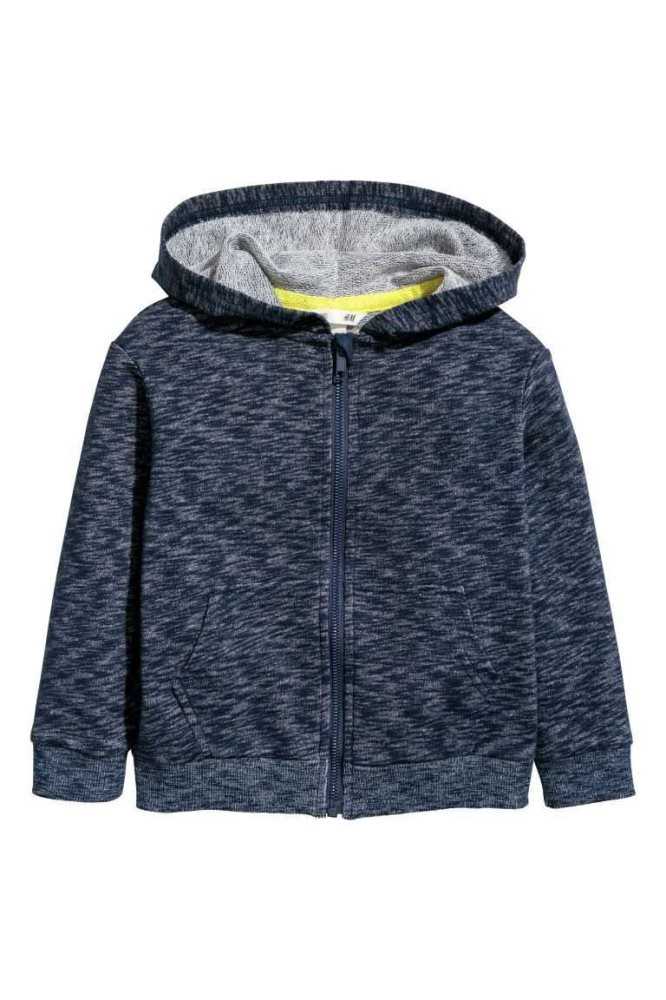 H&M Mit Kapuze Jacke Kinder Blau | 2146-SWJUT