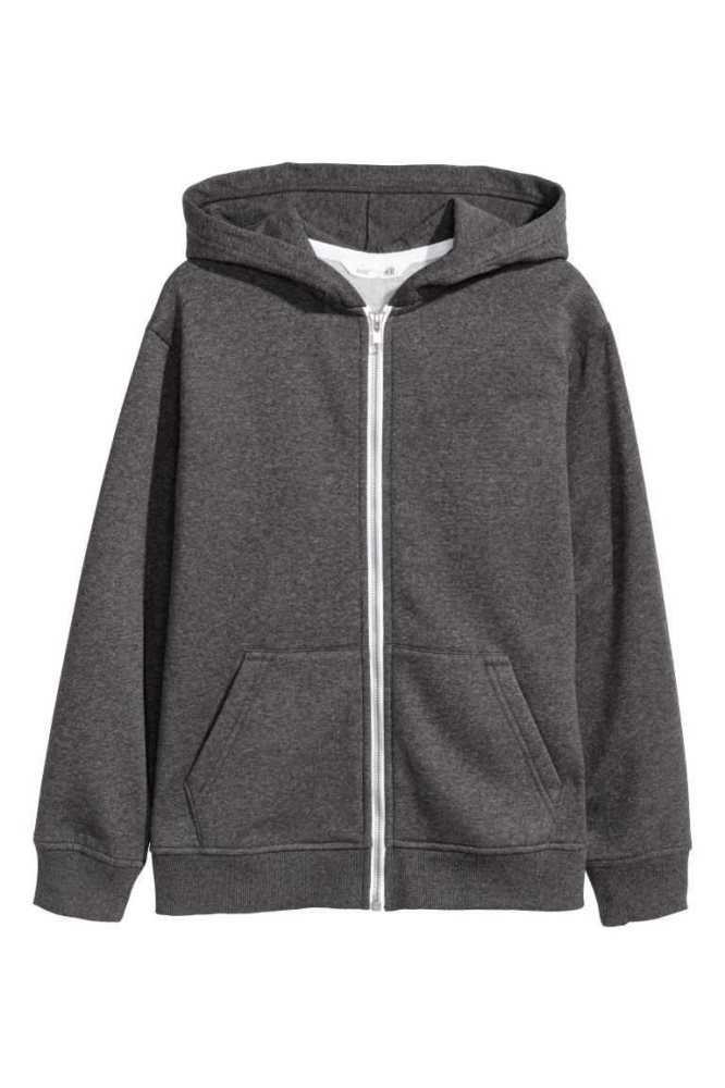 H&M Mit Kapuze Jacke Kinder Hellgrau | 7549-ZJYDI