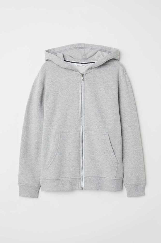 H&M Mit Kapuze Jacke Kinder Schwarz | 1528-UBDWM