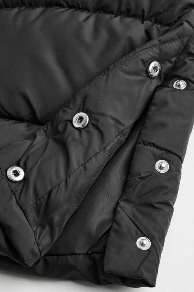 H&M Mit Kapuze Puffer Coat Oberbekleidung Kinder Dunkelblau | 6930-QITKZ