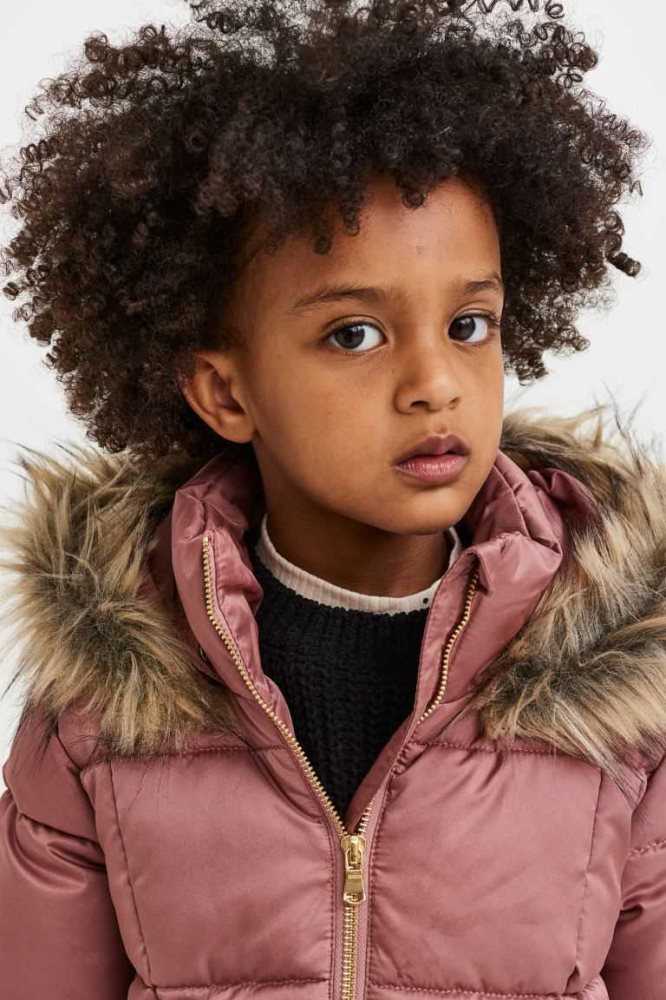 H&M Mit Kapuze Puffer Jacket Oberbekleidung Kinder Rosa | 0673-KXBWJ