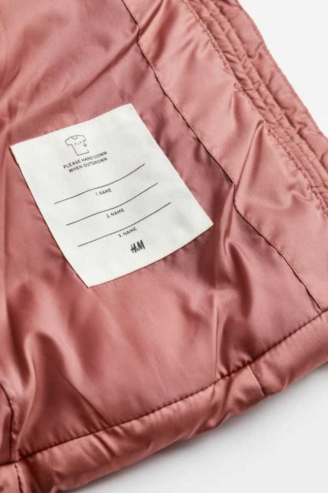 H&M Mit Kapuze Puffer Jacket Oberbekleidung Kinder Rosa | 0673-KXBWJ