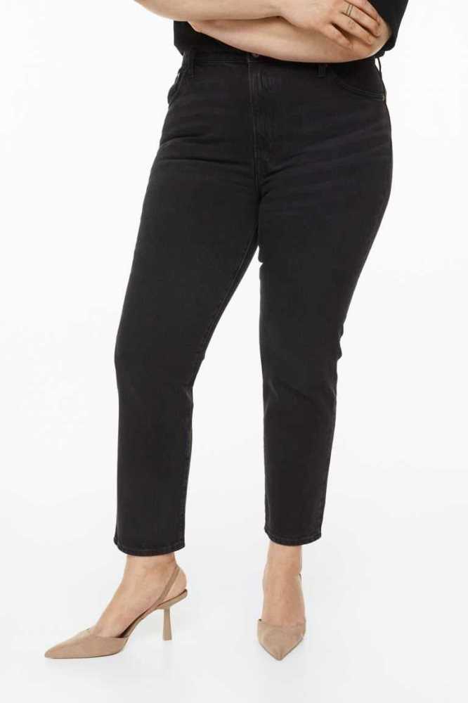 H&M Mom Ultra High Ankle Jeans Damen Dunkelbraun | 7856-ZRQFU