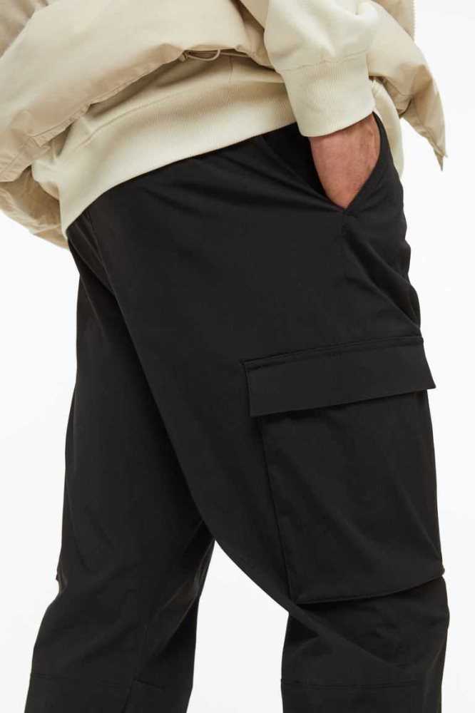 H&M Nylon Cargo Joggers Hose Herren Dunkelgrau | 0319-ONQKW