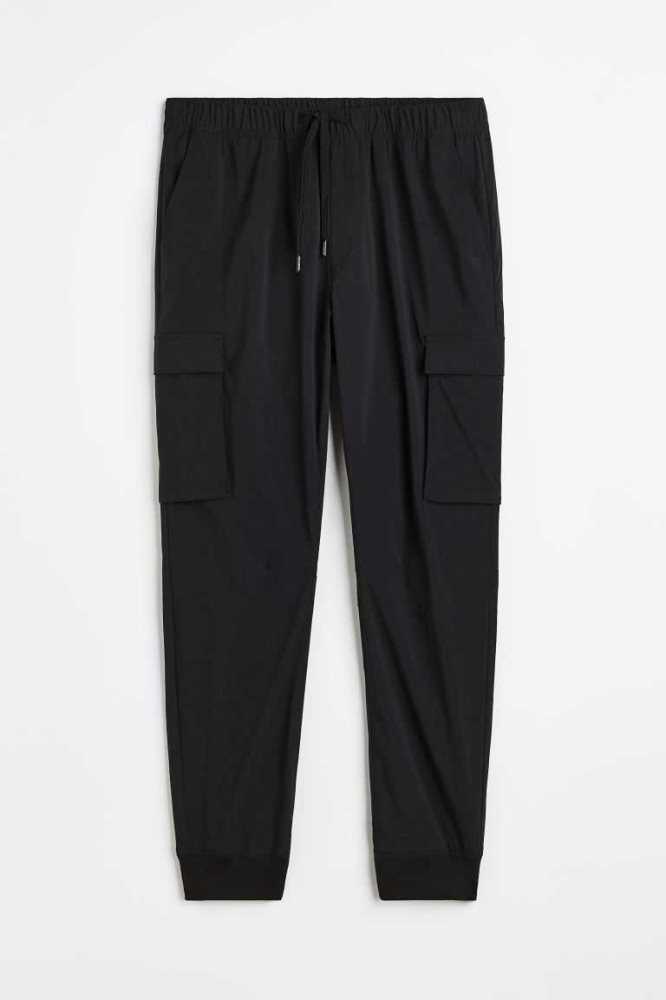 H&M Nylon Cargo Joggers Hose Herren Dunkelgrau | 0319-ONQKW