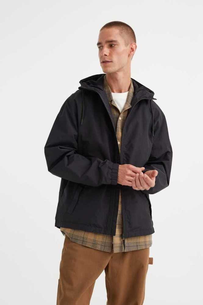 H&M Nylon Windbreaker Jacke Herren Weiß | 2867-CXZJK