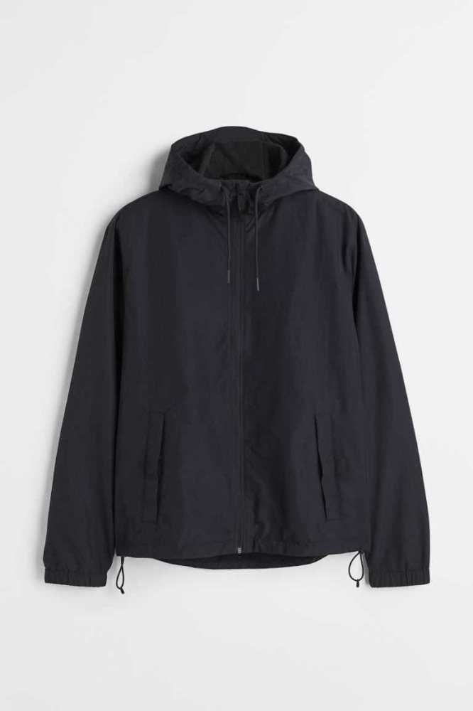 H&M Nylon Windbreaker Jacke Herren Weiß | 2867-CXZJK