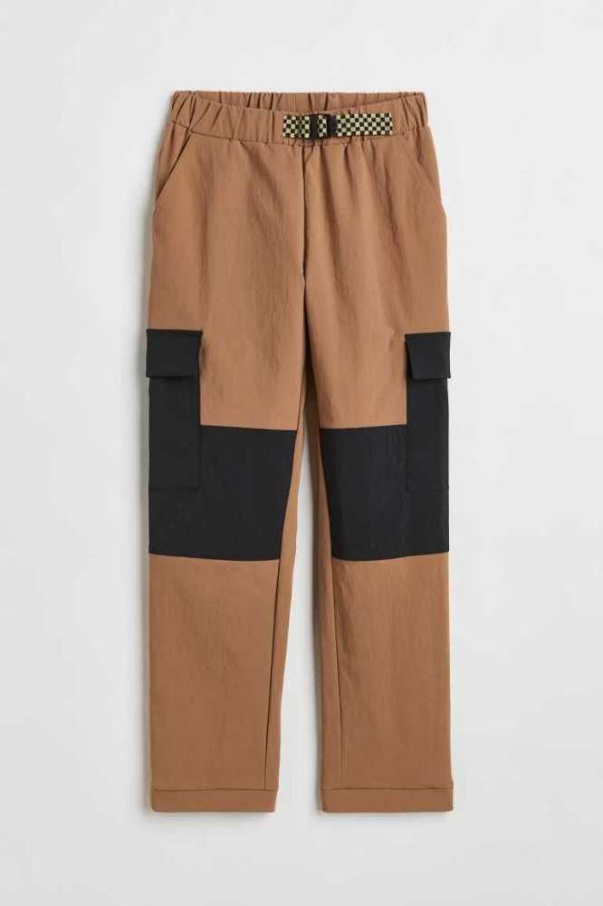 H&M Outdoor Pants Oberbekleidung Kinder Braun Schwarz | 0718-CSZKT