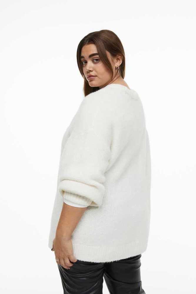 H&M Oversized Cable-knit Pullover Übergröße Damen Hellrosa | 7852-LCRKH