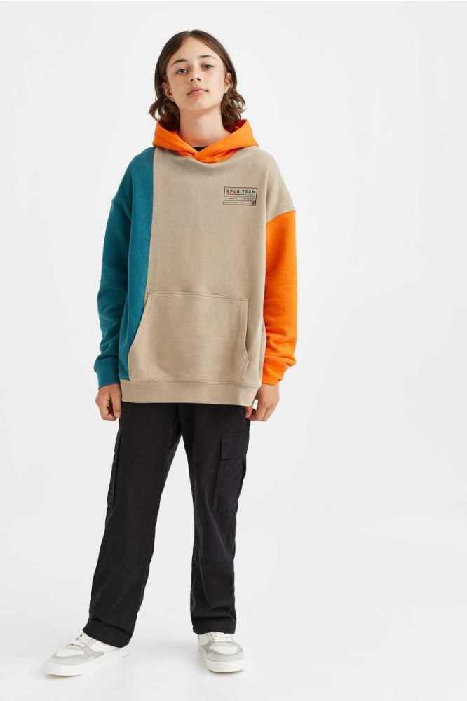 H&M Oversized Hoodie Kinder Dunkelgrau | 9516-WXCJT