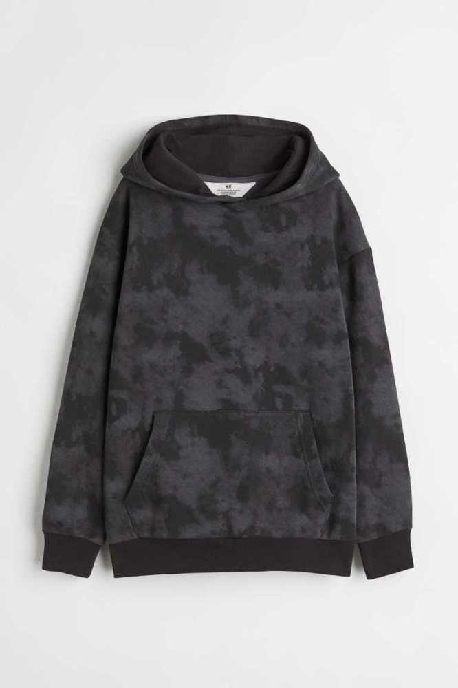 H&M Oversized Hoodie Kinder Dunkelgrau | 9620-EJWHB