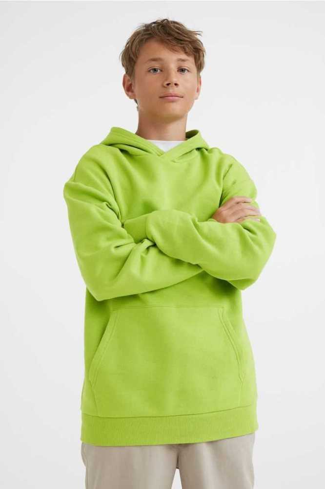 H&M Oversized Hoodie Kinder Hellgrün | 6839-WOTNF