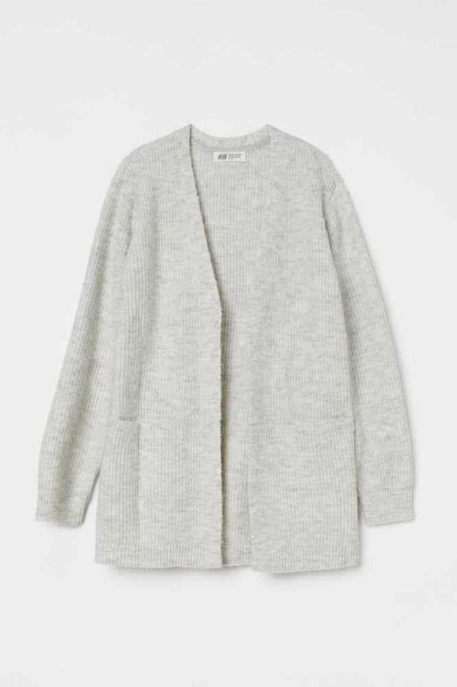 H&M Oversized Strickjacke Kinder Dunkelbraun | 0853-FYVAH