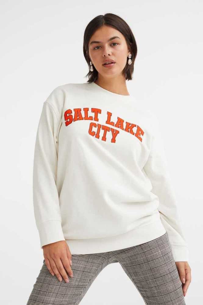 H&M Oversized Sweatshirt Damen Hellrosa | 7042-OITKN