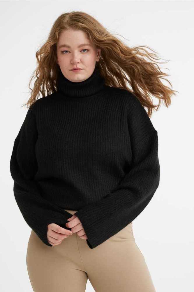 H&M Oversized Turtleneck Pullover Damen Hellgrün | 4052-ZFAKO