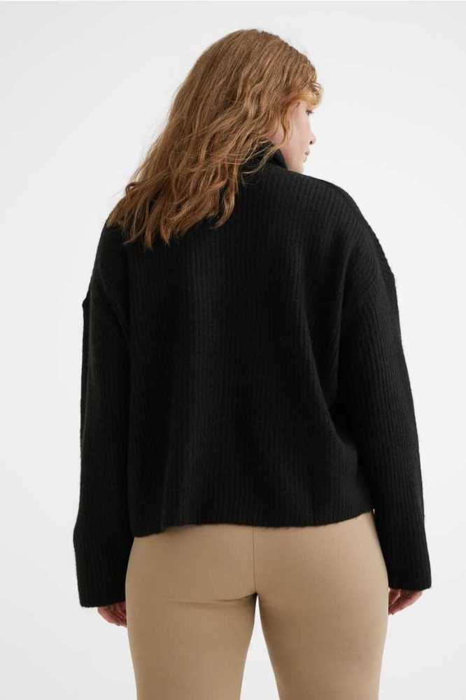 H&M Oversized Turtleneck Pullover Damen Hellgrün | 4052-ZFAKO