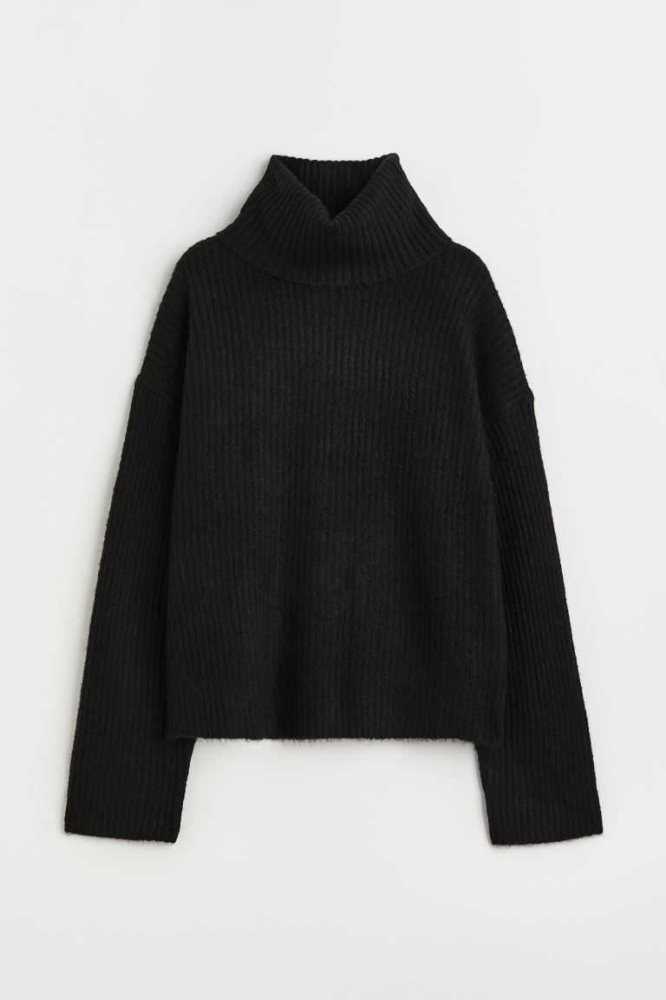 H&M Oversized Turtleneck Pullover Damen Hellgrün | 4052-ZFAKO