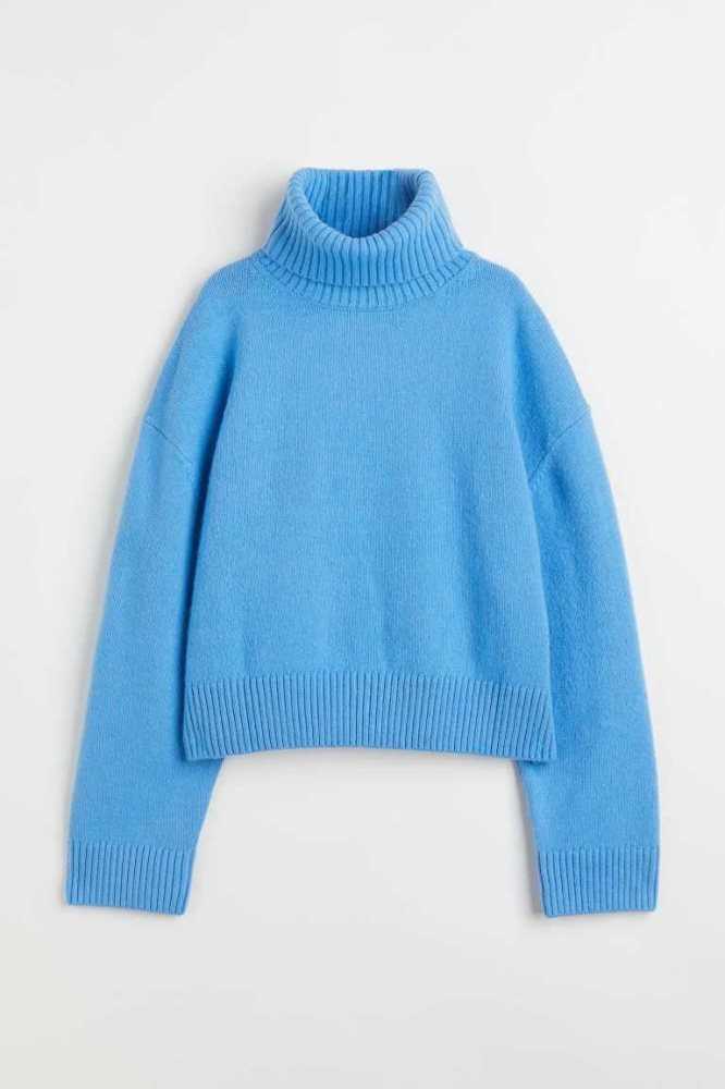 H&M Oversized Turtleneck Pullover Damen Grün | 6083-REKSQ